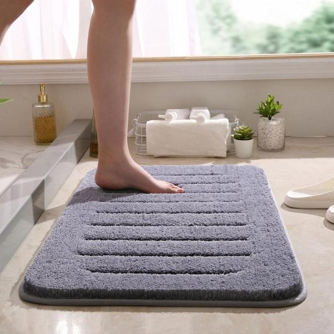 KOKOMI Suzy Bathmat Keset Kamar Mandi Anti Slip Bulu Tebal Karpet Mewah Unik Elegan Indoor House Mat