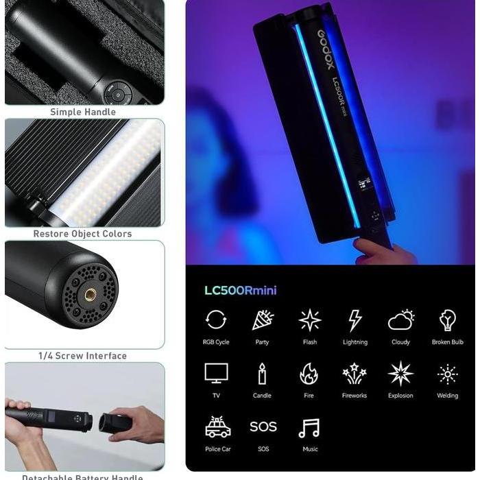 Grosir Godox Lc500R Mini Rgb Led Light Stick 45Cm Lc 500R Lc-500R Original