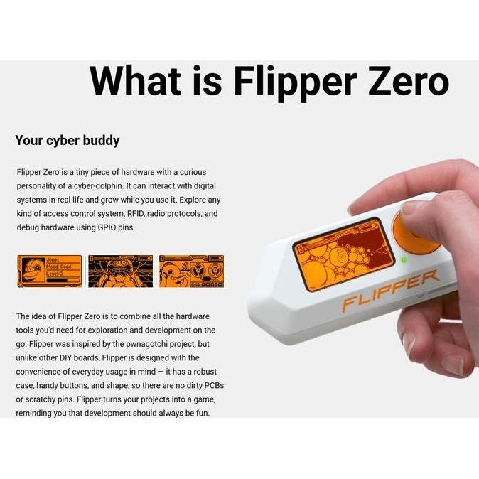 NEW ORIGINAL FLIPPER ZERO -  PORTABLE MULTI-TOOL DEVICE FOR GEEKS ORIGINAL DAN TERPERCAYA