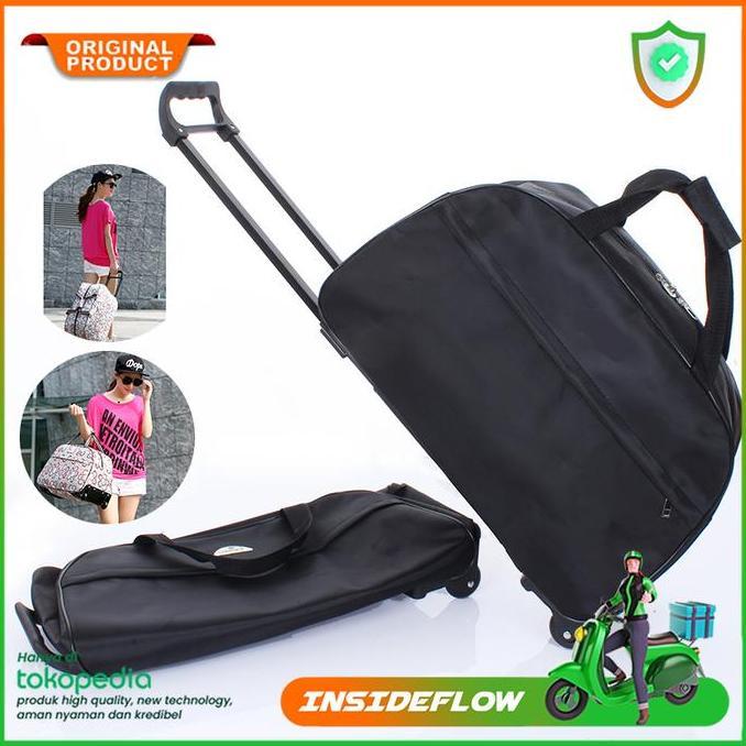 Tas Koper Roda Duffel Trolley Traveling