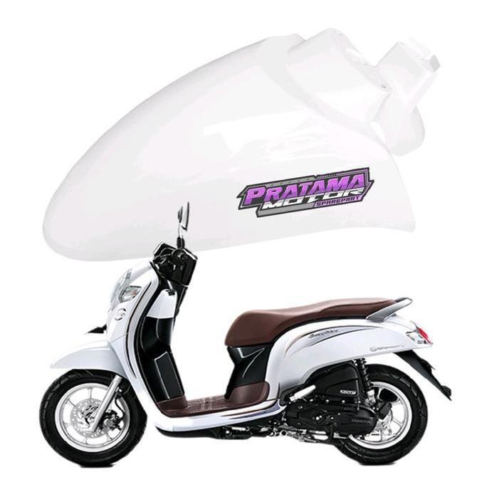 SPAKBOR DEPAN SCOOPY FI DONAT 2017 2018 2019 PUTIH SPESIAL