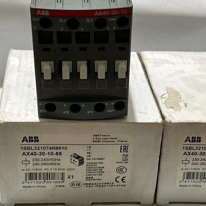 Kontaktor Contactor Abb Ax40-30-10-88 220V 1Sbl321074R8810 Ax40-30-10 Terbaik