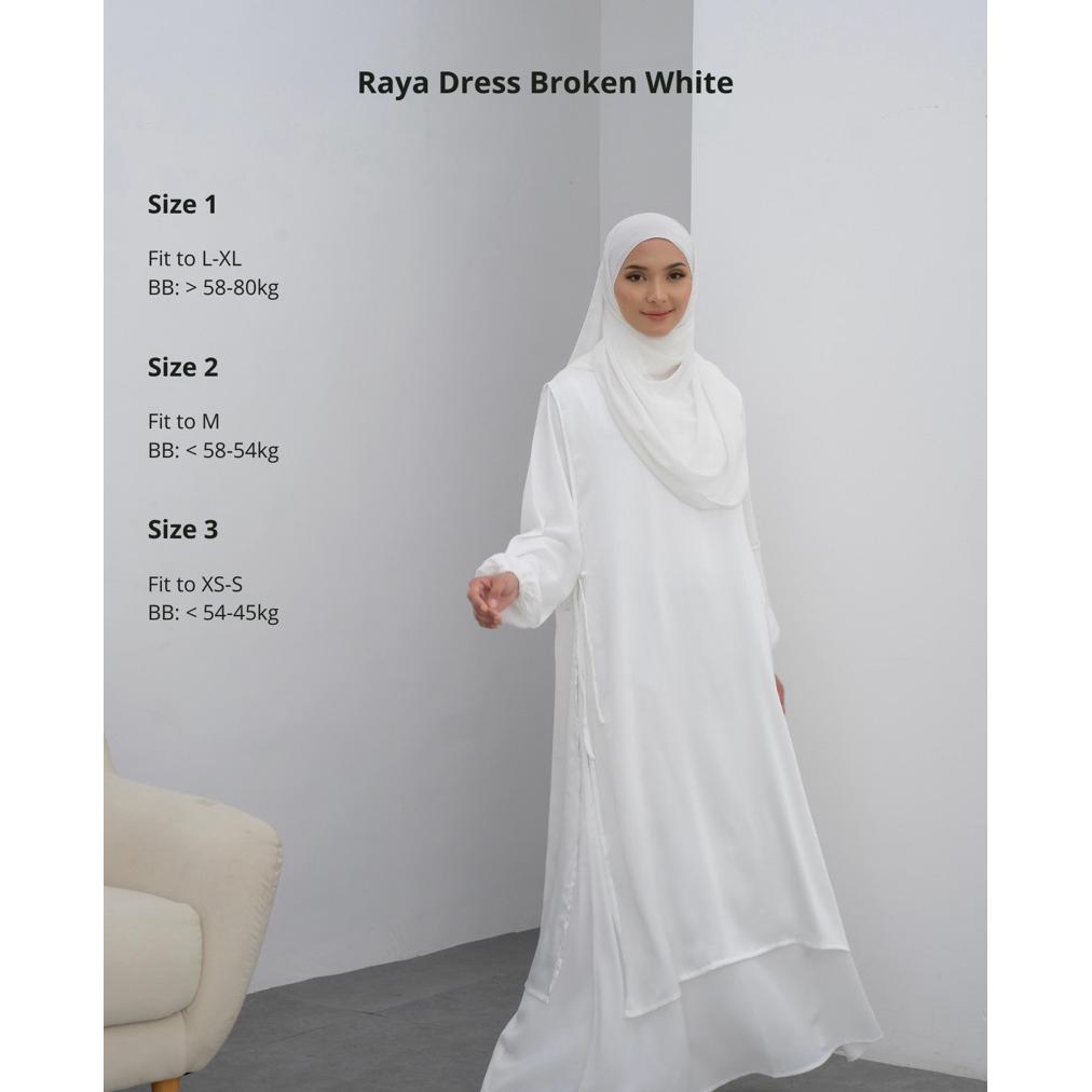 Diskont Zafaoutfit Raya Dress Putih - Gamis Wanita SyarI Untuk Umroh Haji