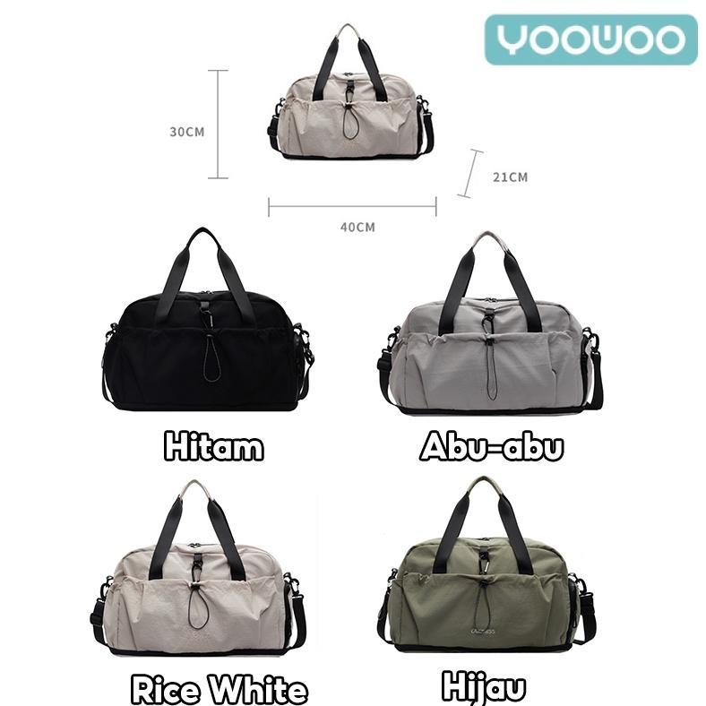 HOT PRODUCT YooWoo Tas Gym Travel Multifungsi / Tas Duffel Wanita / Tas Olahraga Premium / Tas Trave