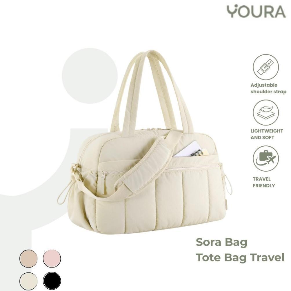 TERMURAH YOURA - Sora Tote Bag Sling Bag Travel Bag Tas Wanita Gym Yoga Olahraga Sport Bag Waterproo