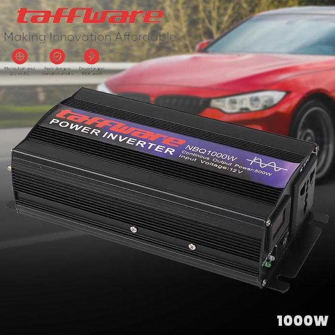 Promo.. Car Power Inverter Pure Sine Wave Dc 12V To Ac220V 1000W 1600W 2000W - Taffware Nbq1000W Nbq