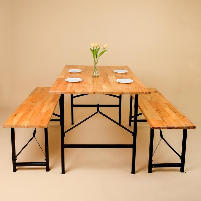 Meja Lipat 120 x 75 x 75 CM / Meja Makan / Meja Cafe / Meja Serbaguna