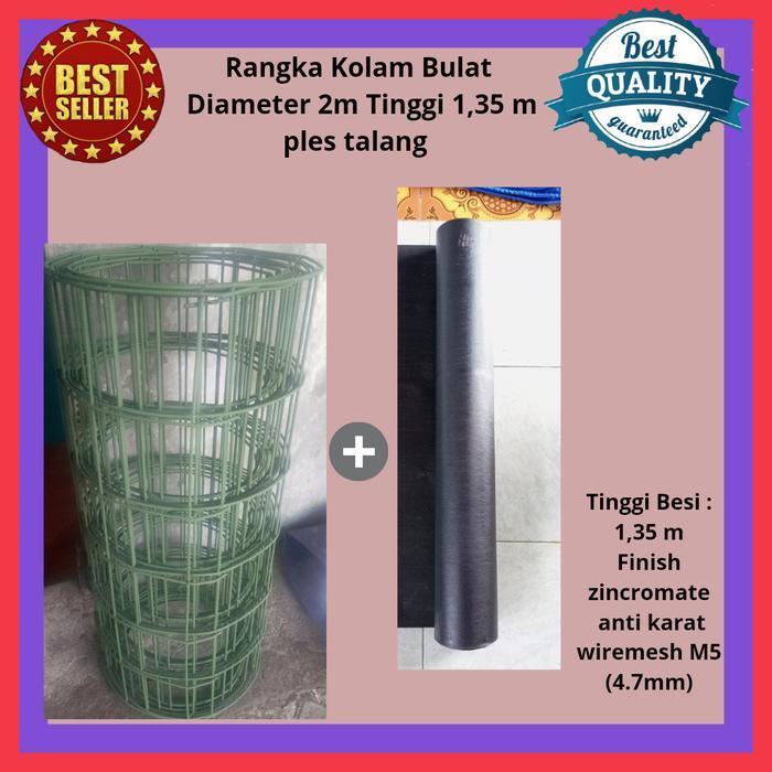 rangka wermes kolam terpal bulat