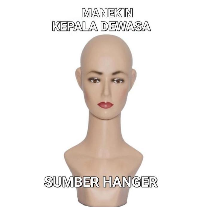 Manekin Kepala Wanita Dewasa | Display Topi | Display Jilbab