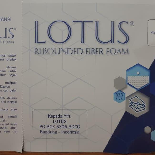 Termurah CENTRAL LOTUS Kasur Busa Rebounded 120x 200 Biru