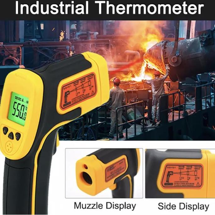 TERBARU - Smart Sensor AS530 Infrared LCD Termometer AS530 Sensor Digital LCD Handheld industry Infr