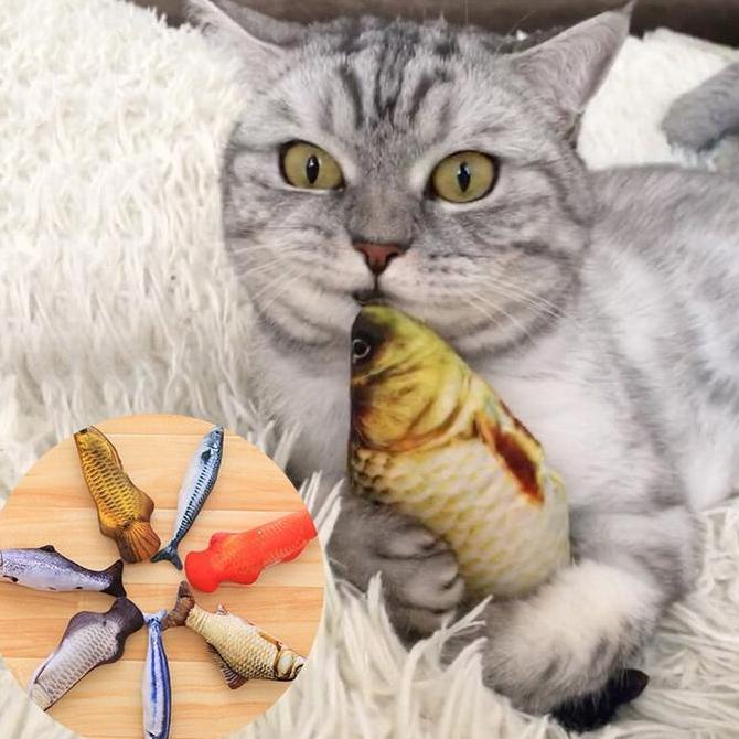 Mainan Kucing Ikan Catnip 20cm Murah