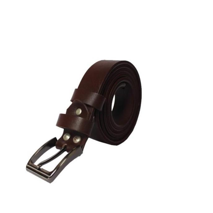 Shiyo- Gk Casual Belt 3 Cm - Sabuk Kulit Asli 3 Cm/ Gesper Kulit Asli Pria