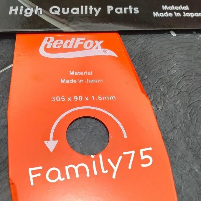 redfox 2tak pangkas rumput mata pisau mesin rumput 12 inch