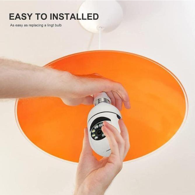 Kyatchi- Eyesec Cctv Lampu V380 3Mp Kamera Cctv Wifi Lampu Cctv 360 Derajat Cctv Murah Lampu Bohlam 