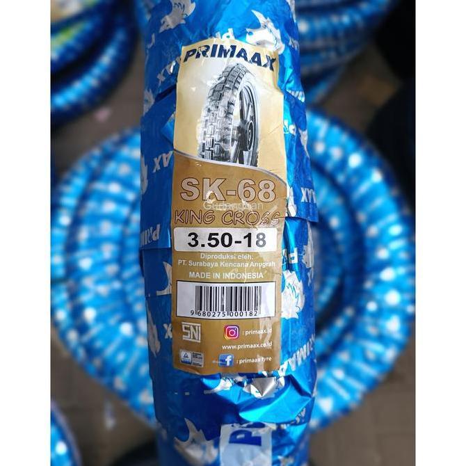 PRIMAAX SK68 350 - 18 KING CROSS BAN LUAR TRAIL TUBETYPE PACUL OFFROAD TAHU RING 18 READY STOCK