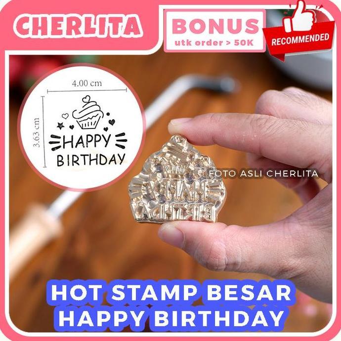 TERMURAH - Hot Stamp Besar Cake Kue Chiffon Bolu Stempel Emboss Cheesecake 1 Set