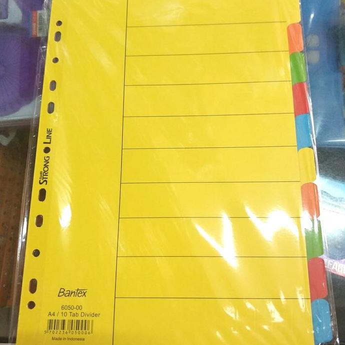Ready Divider File A4 Bantex / 10 Tab Divider
