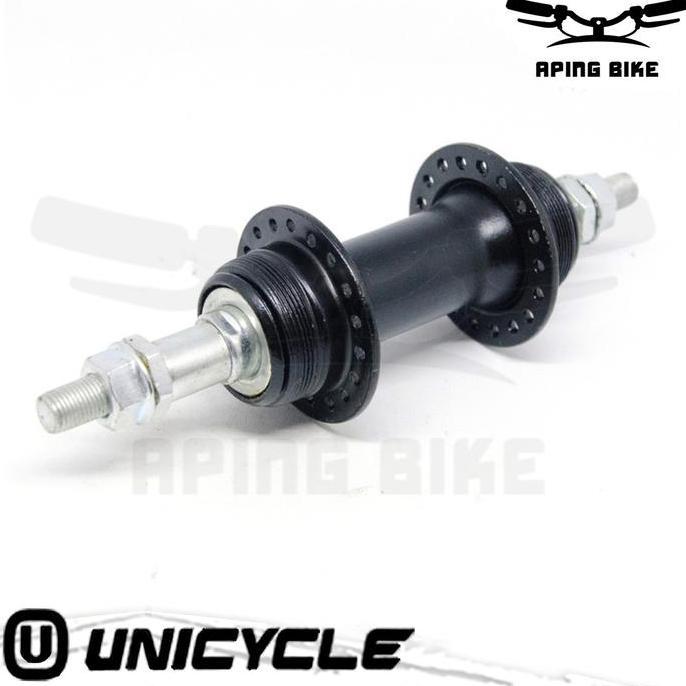 Hub Freehub Sepeda Unicycle Besi 36H 14G Dobel Drat Discbrake MTB Lipat Mini