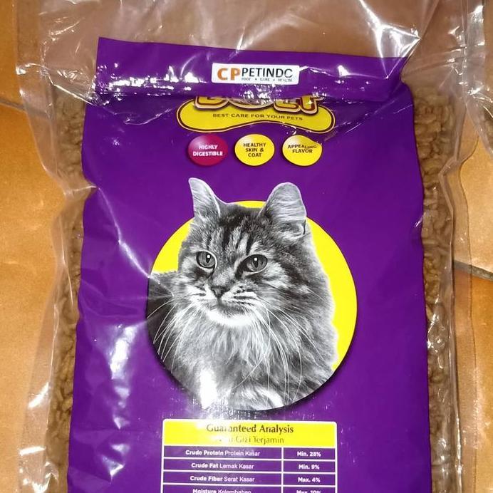 BOLT CAT FOOD REPACK 1 KG / MAKANAN KUCING/makanan kucing 1 kg/ Bolt