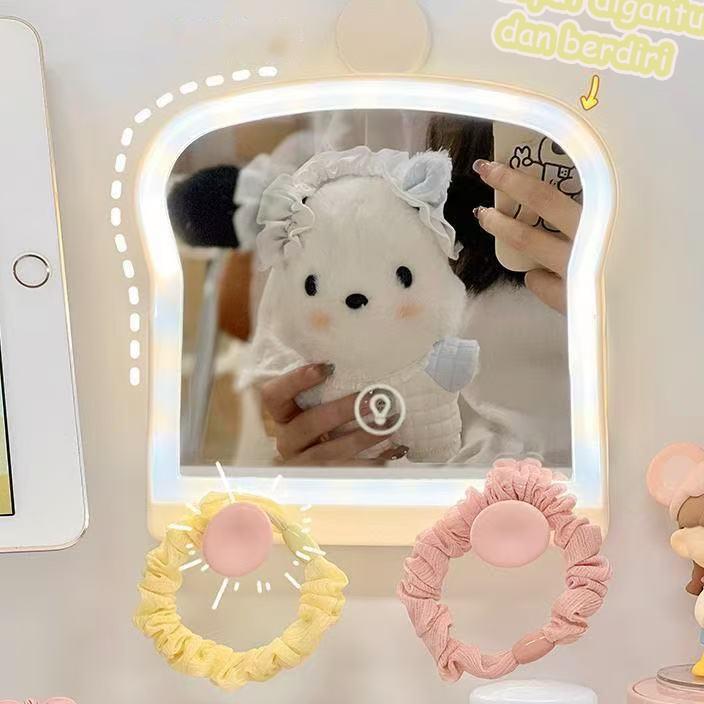 Melede Touch Control Cermin Rias/Cermin Pasang Dinding Cermin Meja Portabel/Cermin Gantung Dinding L