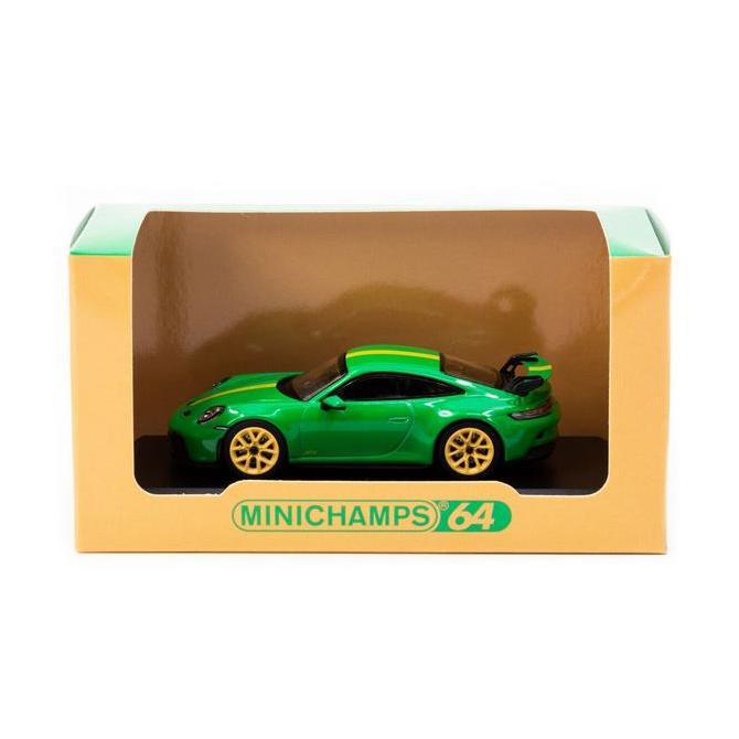 Ready Tarmac 643061007 Porsche 911 GT3 Rs (992) Green Collab With Minichamps