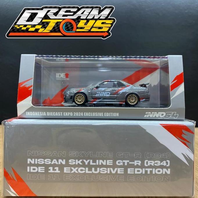 Ready INNO64 Nissan GT-R Skyline R34 Indonesia Diecast Expo 2024