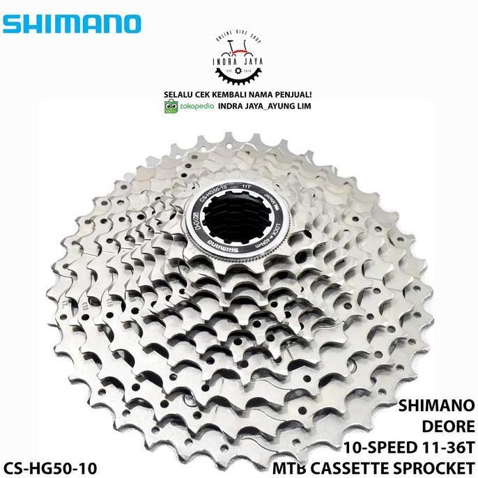 Ready DEORE HG50 Cassette Sprocket (10-Speed) 11T - 36T