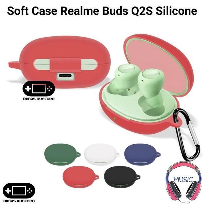 TERBARU|TERMURAH|BARU|PREMIUM|ORIGINAL|GARANSI|DISKON|PROMO SOFT CASE REALME BUDS Q2S SILICONE SILIK