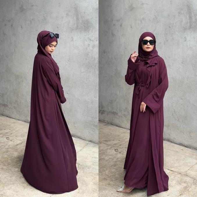 Laila Abaya Best Seller | Abaya 1 Set Inner Outer Pasmina