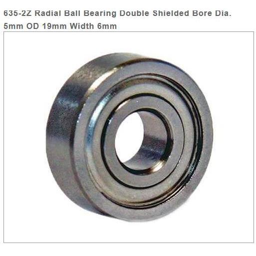 635Zz Ball Bearing Dimension Id 5Mm X Od 19Mm X B 6Mm