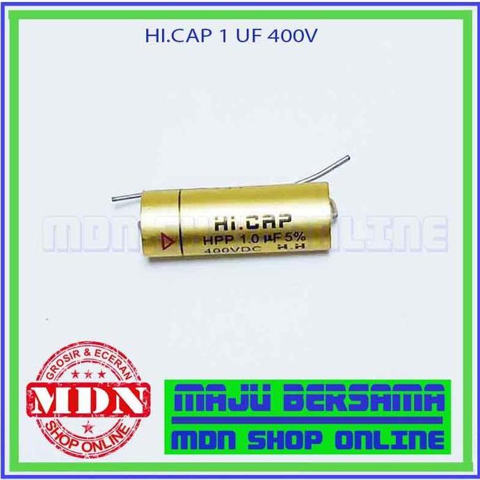 Basercell - Kapasitor Hi Cap 1 Uf 400V - Kapasitor Audio Kualitas Bagus