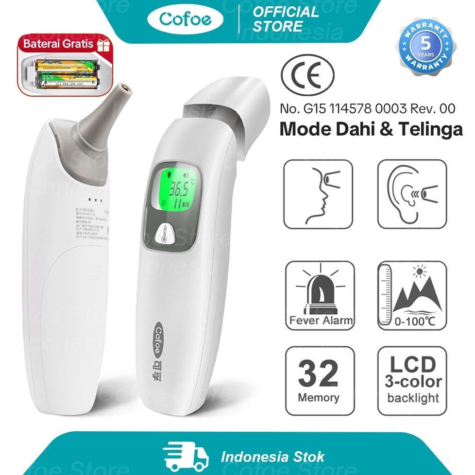 READY Cofoe termometer digital telinga bayi dan dewasa ear thermometer kuping infrared pengukur suhu