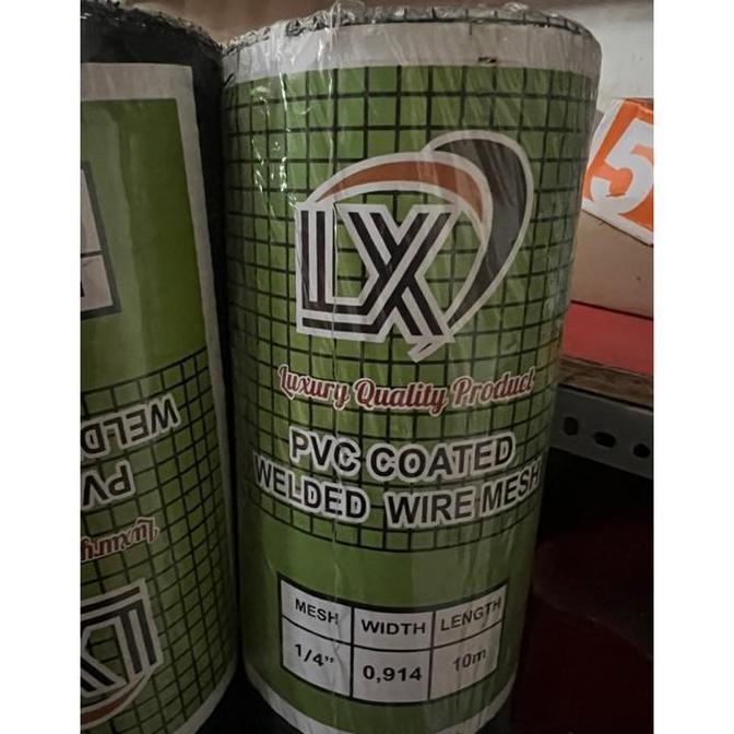 Kawat Loket PVC Hijau 1 ROL 10 METER | Kawat Kandang Ayam Burung Kawat Taman