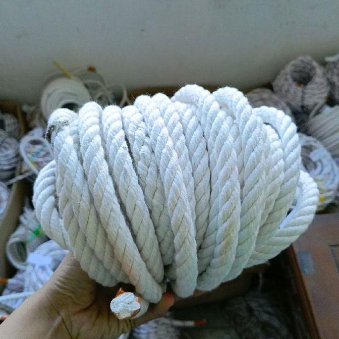 Tali tambang kain 12mm eceran, 10meter - 50meter , tali ikat barang , tali murah CS