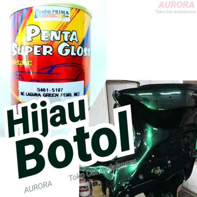 Promo Cat Hijau Botol Penta Super Gloss Ijo Laguna Green Metallic Metalik Diskon