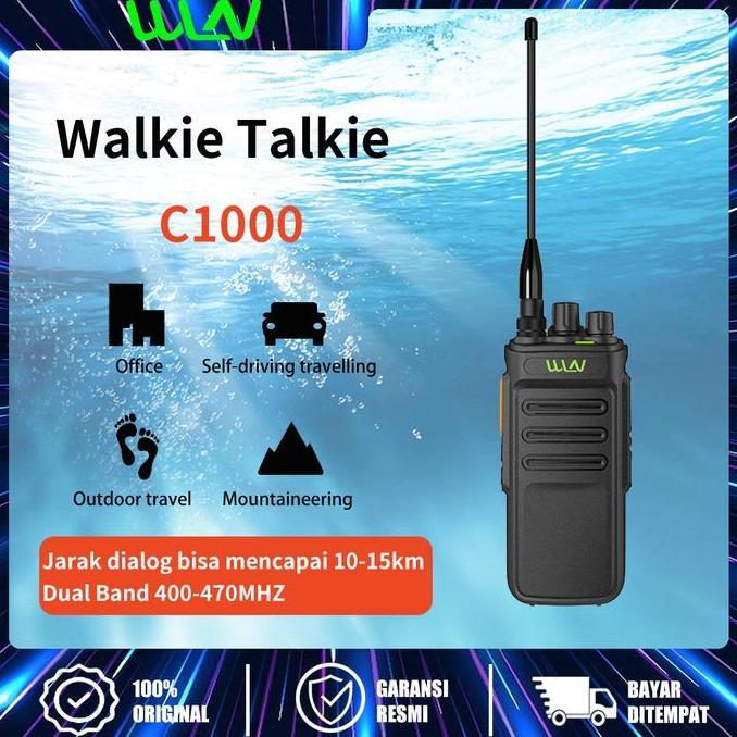 DEAL TERBAIK - HT WLN C1000 Jarak Jauh Ready 10km-15Km Walkie Talkie Power 10 watt Ba