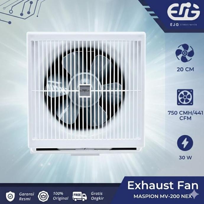 SALE - Maspion MV200NEX - Exhaust Fan 8 inch 200 NEX /Dinding / Blower