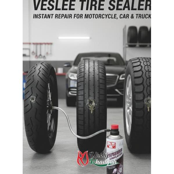 Promo Veslee TAMBAL BAN TUBELESS CAIRAN ANTI BOCOR 450ml untuk Mobil Sepeda Motor & Sepeda Kayuh Ram