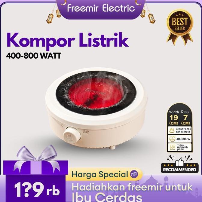 PROMO - freemir Kompor Listrik Mini Electric Cooker Kompor Listrik Keramik Praktis Multifungsi Bisa 