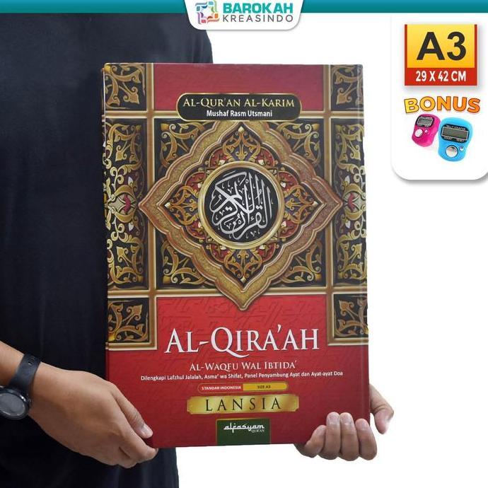 robybrambang19 - (terbaru) mushaf al quran lansia al-qiraah ukuran a3 non terjemah alquran al-karim 