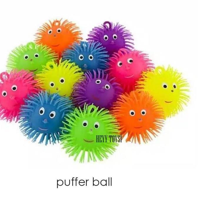 MAINAN YOYO UBUR UBUR MAINAN PUFFER BALL UBUR UBUR MAINAN EDUKASI ANAK Lampu