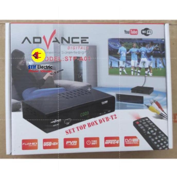 FLASH SALE - SET TOP BOX ADVANCE DVB T2 STP A01 DIGITAL ORIGINAL GARANSI ANTENA UHF Asli RECEIVER TV
