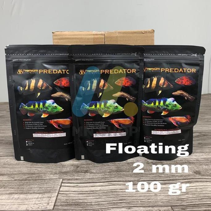 Sakan- Pelet Ikan Predator Premium 88 Predator 100Gr Floating