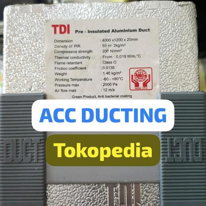 GRATIS ONGKIR - PIR / PU TDI / PU DUCTING 4 METER / DUCTING AC LEMBARAN MERK TDI