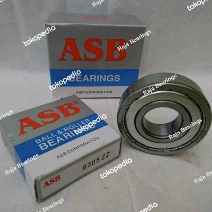 6305ZZ Deep Groove Balk Bearing  Dimensi ID 25mm ID 62mm B 17mm