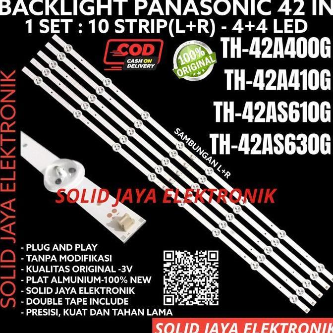 PROMO - BACKLIGHT TV LED PANASONIC 42 IN TH-42A400G TH-42A410G LAMPU BL 8K 3V