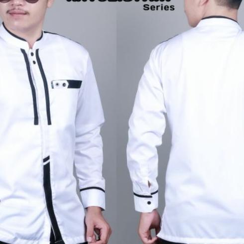 Kemeja Baju Koko Dewasa Modern Lengan Panjang Original Hilwa Collection
