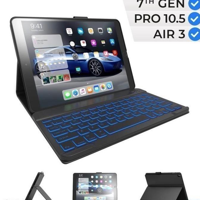 BEBAS ONGKIR - SAMSUNG TAB S4 T830/S5E T720 BOOK COVER KEYBOARD BACKLIGHT WIRELESS