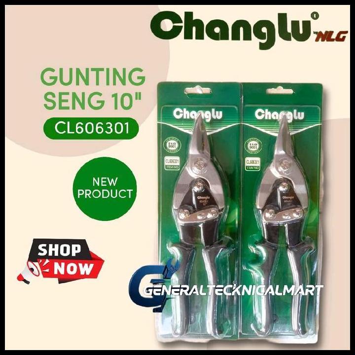 DISKON CHANGLU NLG GUNTING SENG 10 INCH / GUNTING BAJA RINGAN 10" CHANGLU LURUS 